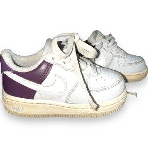 Nike Toddler Baby Air Force 1 314194-049 Purple Grey 6C Retro Nike Sneakers